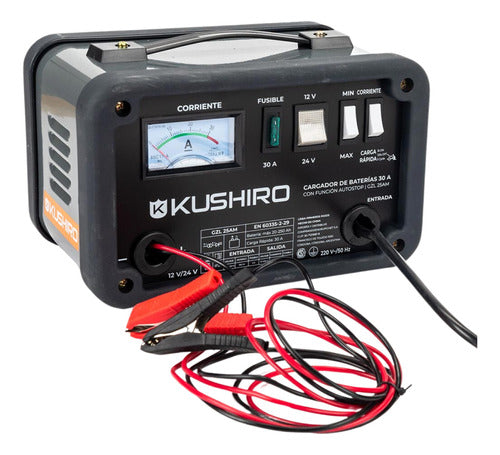 Kushiro Battery Charger Fast and Slow Charge 12 and 24v 30A 360W 0