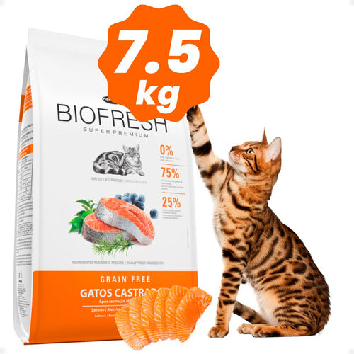 Biofresh Ración Gato Castrado Adulto 7.5k + Arena Para Gatos 1