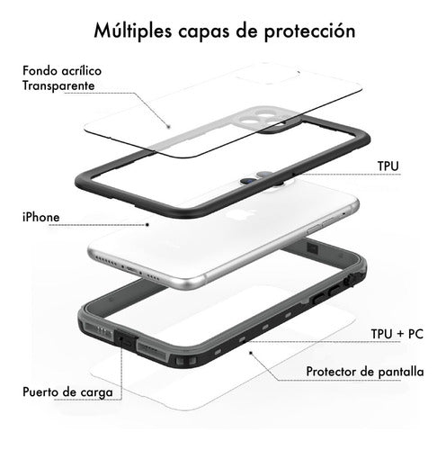 Funda Compatible iPhone 13 - Sumergible Agua - Alto Impacto 6