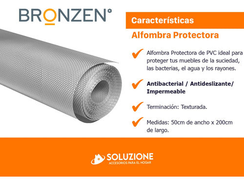 Alfombra Protectora Antideslizante Antibacterial  P/  Mueble 4