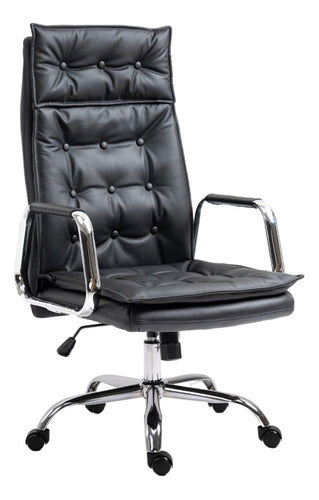 Koa Ergonomic Executive Office Chair Upholstered in Capitone Style 0