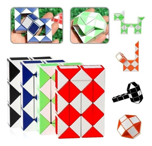 King Of Tech - Cubo Cube Rubik Serpiente Ingenio Didáctico Puzzle Snake 4