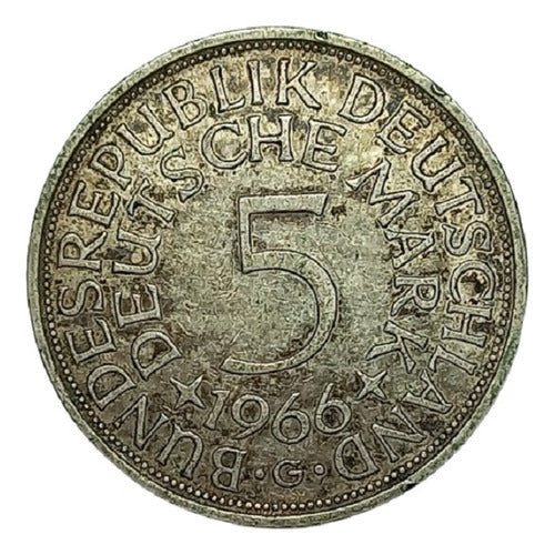 Alemania - 5 Mark 1966 G - Km 112.1 (ref 117) 0