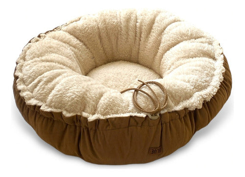 Blue.pets Dog Cat Moses Nest Anti-Stress Circular Bed 70cm 1