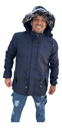 Imported Sherpa-Lined Parka Overcoat Jacket with Detachable Hood 29