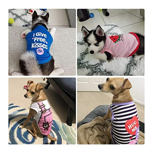 Satinior Pet Shirts Printed Shirts for Puppies 1