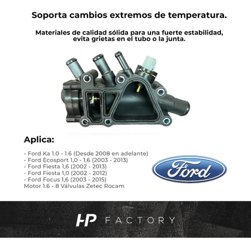 Termostato Completo Ford Ecosport Ka Fiesta Focus 1.0 1.6 4