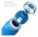 Valourgo Foldable Water Bottle for Kids School Trips 1L Blue 3