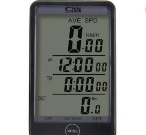 Sunding Wireless Bicycle Speedometer & Odometer AVS with Remote Control 0