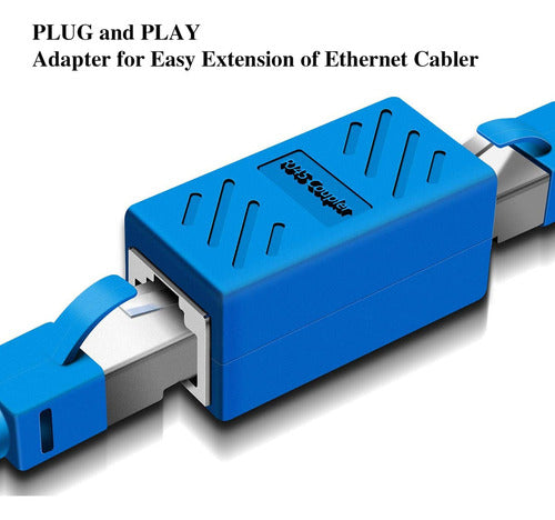 Dingsun Paquete De 10 Acopladores Rj45, Extensor Ethernet, A 1