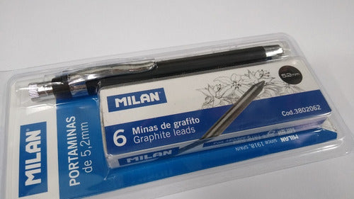 Milan Touch 5.2 Mechanical Pencil + Replacement Graphite Refills 5