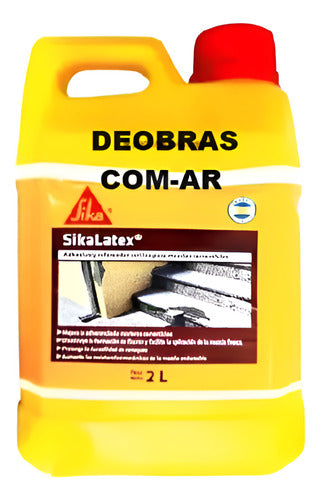 SikaLatex - Emulsión Ligante Acrílica Revoque Carpeta X 2 Lt 0