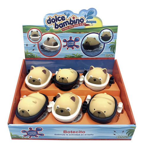 Dolce Bambino Juego Para Baño Botecito Animalito Gato 1