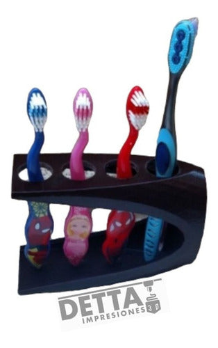 Soporte Para Cepillos De Dientes Impreso En 3d - Detta3d 0