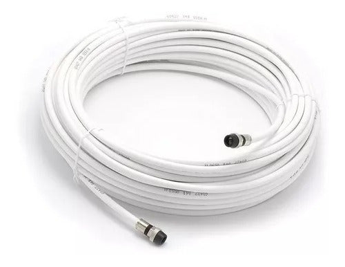 Cable Rg6  Coaxil  X 15 Metros Armado Tv Tda Blanco Directv 0