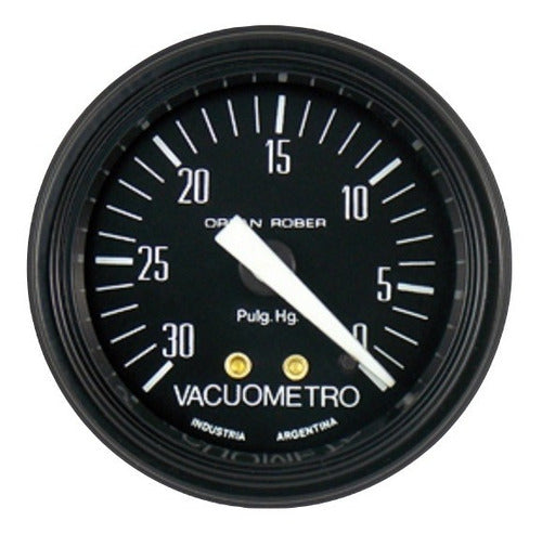 Reloj 52 Mm Vacío De Admisión Vacuometro Universal Negro 0