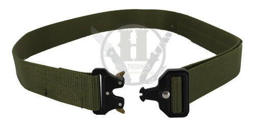 RBN Tactical Cobra Green Tactical Belt with Quick Release Metal Buckle 4