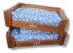 Palletizarte Wooden Dog Bed with Reversible Mattress 75x60 0