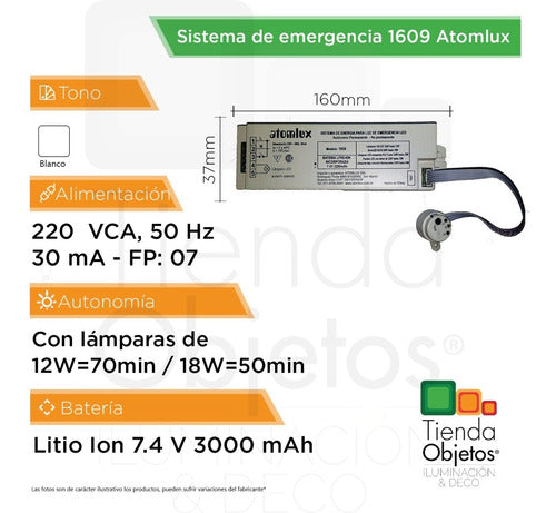 Atomlux Emergency Light System LED 1609 1