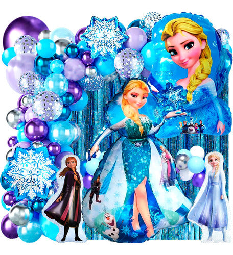 50 Art Globo Frozen Ana Elsa Olaf Snow Cotillion Candy Bar 2