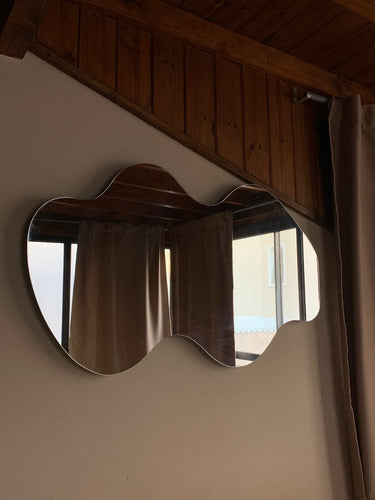 Decorative Irregular Zigzag Mirror 100x60 cm 2