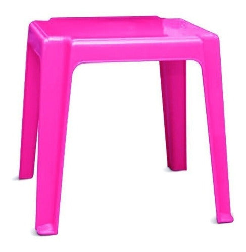 Square Stackable Plastic Carolina Table by Colombraro 0