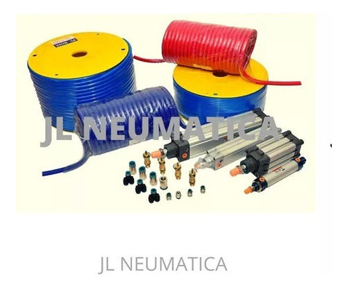 JL Pack Acople Recto Rosca Macho 1/4 Tubo 3/8 X 10 Neumático 3