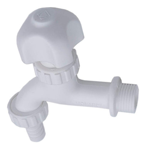 Monarca Pack of 8 PVC Stem Faucets with ½ Inch Spout 5