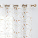 COLLACT Sheer Embroidered Curtains with Leaves for Living Room 3