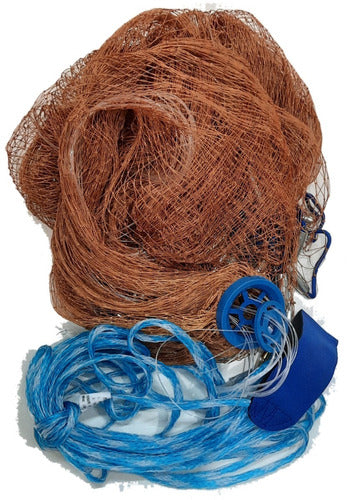 Red Fish Cast Net 4.20m with Wristband and Ready-to-Use Rope 0