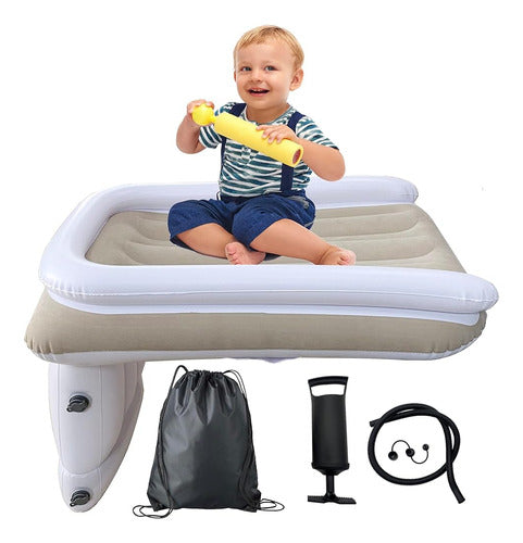 ~? Cama De Viaje Inflable Para Niños Pequeños, Extensor De A 0