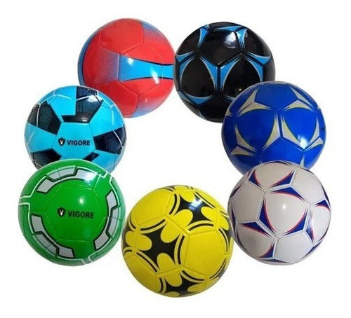 Potenza Soccer Ball Similar Leather Sewn Synthetic Inflated 0