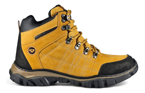 Seta Botas Borcegos Trekking Para Hombre Cuero Cocidos 39 Al 44 0