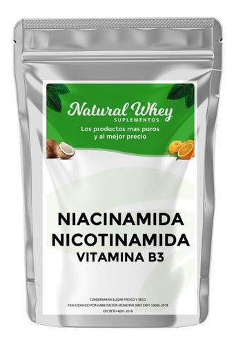 Natural Whey Suplementos Vitamina B3 Niacinamida, Nicotinamida 100 Gramos 0