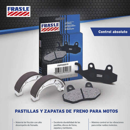 Pastilla De Freno Fras-le Pd/865 Yamaha Ys 250 Fazer 06/10 2