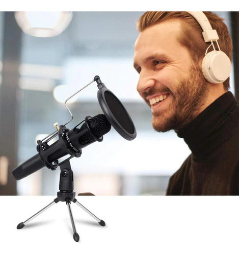 Atrix Omnidirectional Microphone PC with Anti-Pop Support for YouTube and Twitch 1