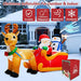 Danxilu 6.6 Feet Inflatable Christmas Santa Claus 4