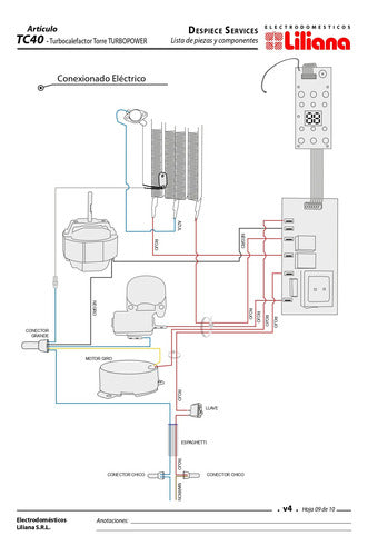 Power Board for Liliana Heater TC40-ZZCP4931B 9