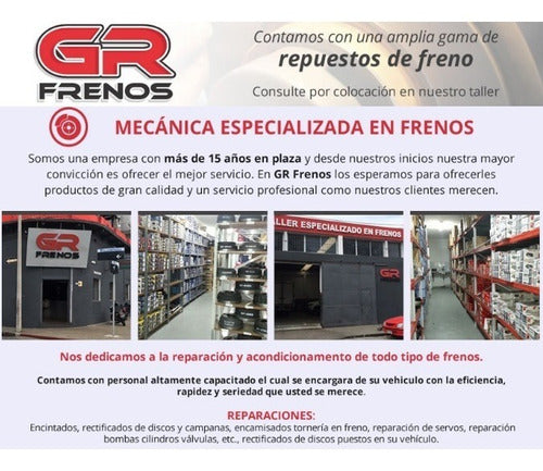 Gr Frenos Servo Freno Ford Escort 1983 to 1992, Bendix System 200mm 2