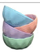 Faceted 3D Plastic Bowl Pastel Small Compote 3