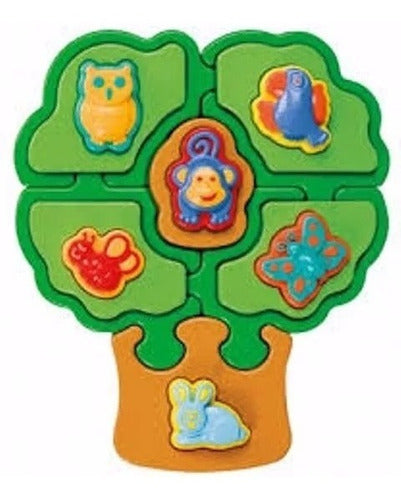 Calesita Puzzle Manía Árbol Piezas De Encastre 1