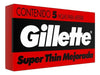 Gillette Red Super Thin Enhanced Razor Blades 5 Units 1