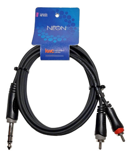 KWC RCA (2) to Plug EST 6.5 (1) 1.5 Mt Model 9017 Neon 0