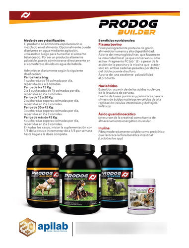 Prodog Builder Suplemento Proteico, Desarrollo Muscular 2