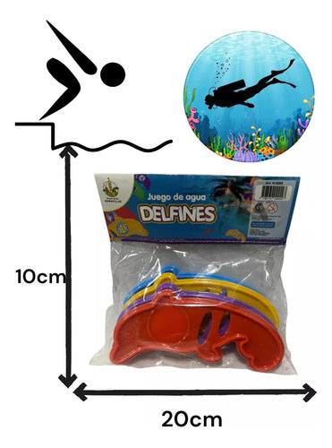 Juego De Agua Delfines Para Bucear Aprender A Nadar 2