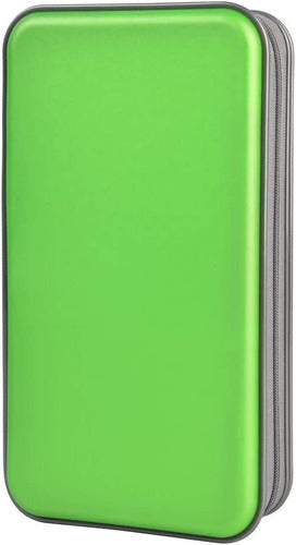 Porta Cd Dvd - Estuche Portatil - Capacidad 96u. - Verde 0