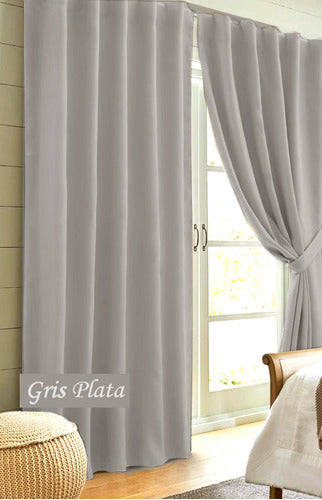 BSJ Blackout Engomado Curtain Set 280cm Long - 100% Light Blocking 2