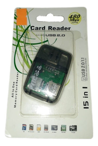 Muñoz Hogar Memory Card Reader All In One 480 Mbps 0