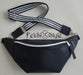 Exclusive Women's Fanny Pack with Metal Hardware/PU - Black 2