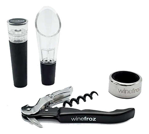 Winefroz Descorchador Winefroz Sacacorcho + Anillo + Tapón + Vertedor 0